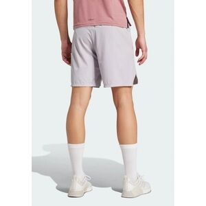 adidas Gray Performance Shorts with Black Waistband